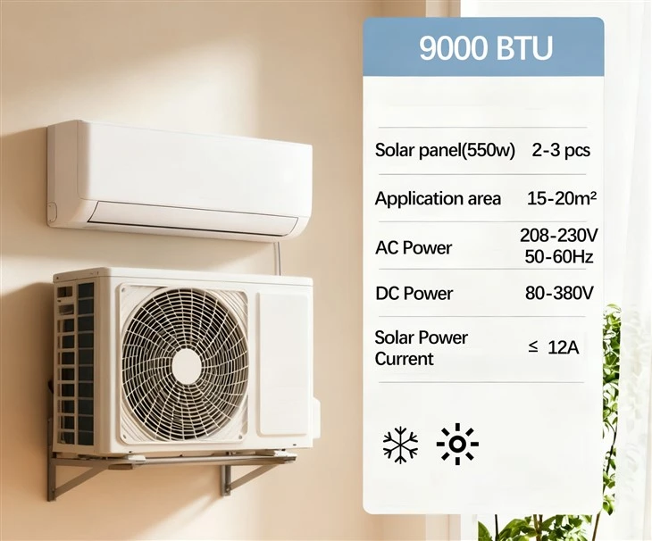 9000btu päikeseenergia konditsioneer kodu jaoks