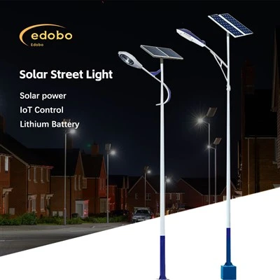 Edobo päikeseenergial töötav tänavavalgustus liitiumakuga