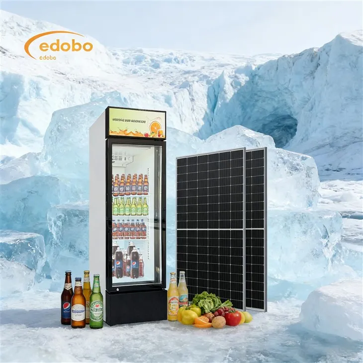 AC/DC päikeseenergial töötav jookide sügavkülmik klaasuksega veini sügavkülmik